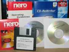 The Software and Blank CD's that come with the drive