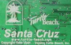 The Label on the Back of the Turtle Beach Card